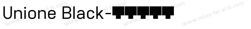 Unione Black字体转换